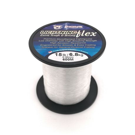 Pioneer Lighting Flex 600m Fishing Line - 6.8kg / 0.30mm / 15lb