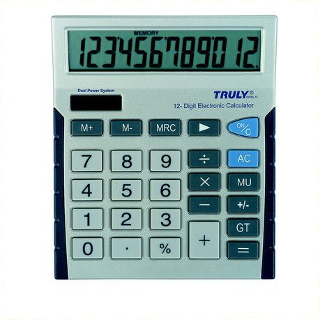 Truly 2008 - 12 Digit Desktop Calculator