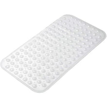 Load image into Gallery viewer, Non-Slip PVC Bathroom Bath/Shower Mat Polka Dot Texture Transparent Clear L
