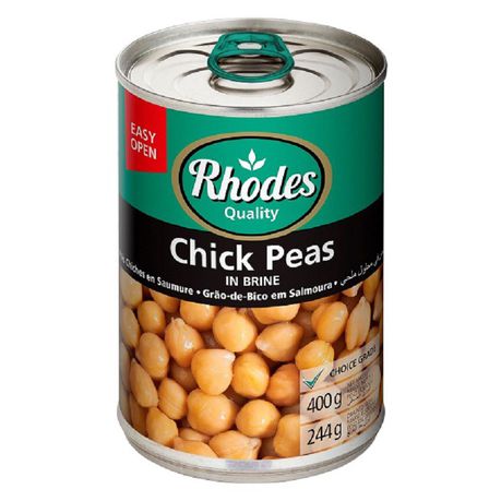 Rhodes - Chick Peas in Brine 12x400g Buy Online in Zimbabwe thedailysale.shop