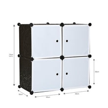 Load image into Gallery viewer, Gretmol DIY Modular Storage Unit - Black &amp; White
