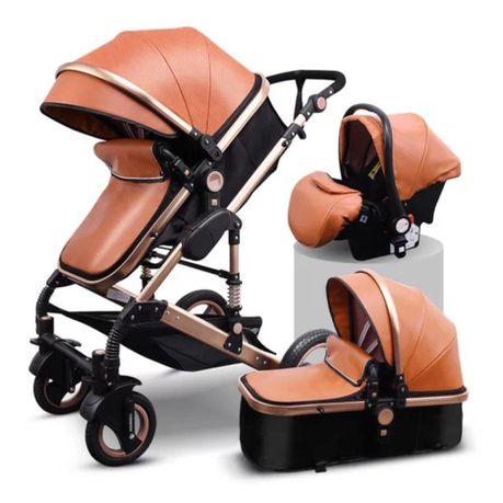 Belecoo Luxury Travel System - PU Brown Buy Online in Zimbabwe thedailysale.shop