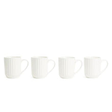 Load image into Gallery viewer, George &amp; Mason - Embossed Striped Porcelain Dinner Set - 16 Piece
