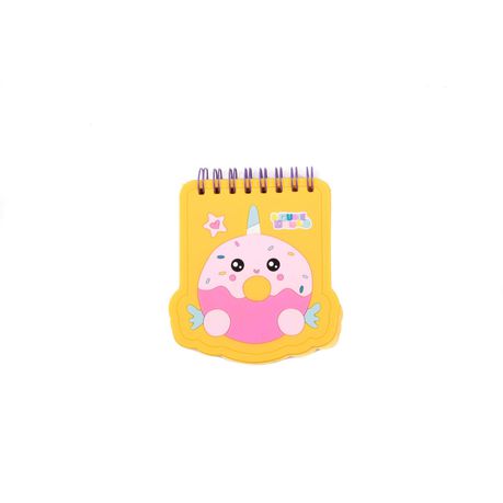 Cubiesquad Soft Cover Shaped Notebook - Yellow Donut