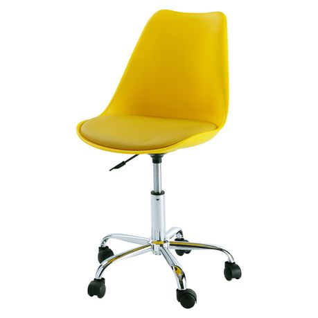 Fine Living Minimalist Office Chair - Yellow Buy Online in Zimbabwe thedailysale.shop