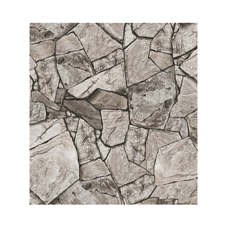 10m Cultural Stone Rock Design 3D Wallpaper - Grey White Buy Online in Zimbabwe thedailysale.shop