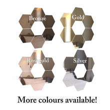 Load image into Gallery viewer, Hexagon Mirror Tiles Décor - Silver - Self Adhesive - 20cm - Large - 6-Pack
