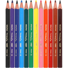 Load image into Gallery viewer, BIC Kids Evolution Triangle 12 Colour Pencils -Easy to sharpen
