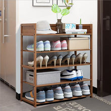 Load image into Gallery viewer, Heartdeco 5 Tier Bamboo Shoe Rack
