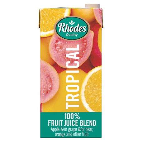 Rhodes 100% Fruit Juice Tropical 6 x 1 LT Buy Online in Zimbabwe thedailysale.shop