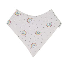 Load image into Gallery viewer, little acorn - Rainbows Waterproof Bandana Dribble Bib
