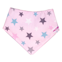 Load image into Gallery viewer, Bandana Bib Pink Stars
