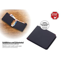 Load image into Gallery viewer, Troika Slim Wallet &amp; Credit Card Case with RFID Fraud Protection in Black
