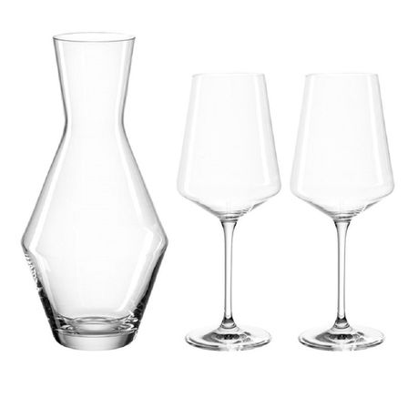 Leonardo White Wine Glasses And Carafe Set Puccini Teqton Glass - 3 Pieces Buy Online in Zimbabwe thedailysale.shop