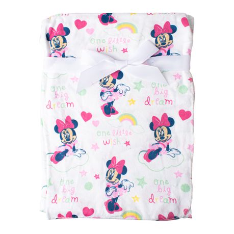 Minnie Mouse Receiving Blanket