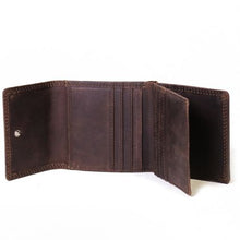 Load image into Gallery viewer, Nuvo - AW119 Brown Leather Men&#39;s Trifold Wallet
