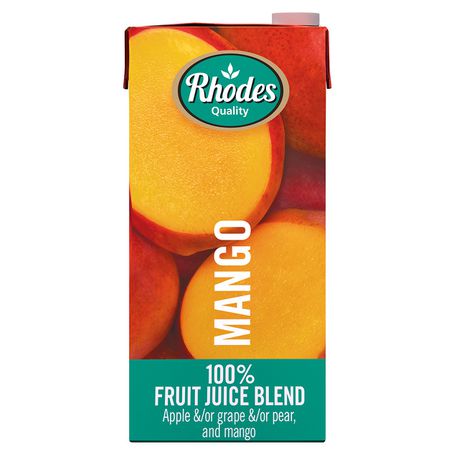 Rhodes 100% Fruit Juice Mango 6 x 1 LT Buy Online in Zimbabwe thedailysale.shop