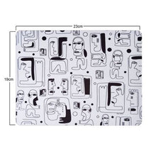 Load image into Gallery viewer, Hey Casey! Abstract Faces Line Art Mouse Pad
