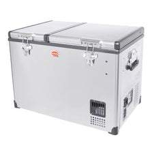 Load image into Gallery viewer, SnoMaster 56L Dual Compartment 12V/220V Fridge Freezer - Silver
