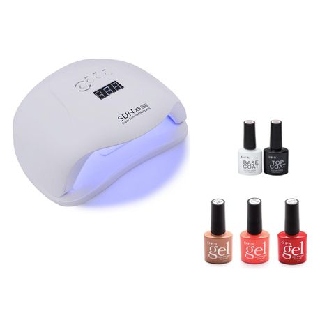 Sun UV Lamp Nail Dryer & 5 Gel Nail Polish