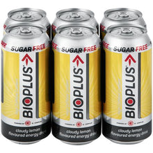 Load image into Gallery viewer, Bioplus Sugar-Free Energy Drink Cloudy Lemon - 6 x 440ml
