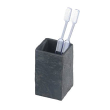 Load image into Gallery viewer, Wenko - Toothbrush Tumbler - Slate Rock Range - Polyresin - Anthracite
