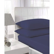 Load image into Gallery viewer, Wrinkle Resistant King Sheet Set: Insignia Blue 4 Piece Bedding
