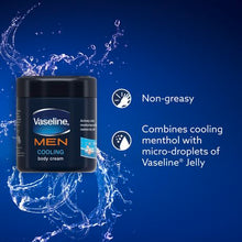 Load image into Gallery viewer, Vaseline For Men Cooling Body Cream Dry Skin Cream 400ml
