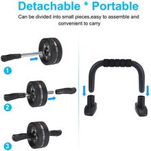 Load image into Gallery viewer, Home Fitness 6-in-1 Abdominal Roller Exercise kit
