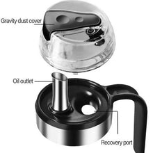 Load image into Gallery viewer, Auto Open Oil &amp; Vinegar Glass Dispenser with 3 Plastic Bowl Covers-DL116
