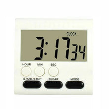 Load image into Gallery viewer, Kitchen Timer Digital Clock Loud Alarm with Magnetic Backing or Stand BLACK
