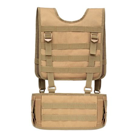 Outdoor Adjustable Multifunctional Tactical Belt Vest Suit - Khaki Buy Online in Zimbabwe thedailysale.shop