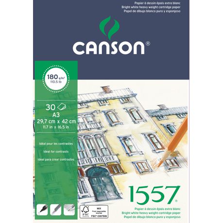 Canson 1557 Pad 30S A3 180G