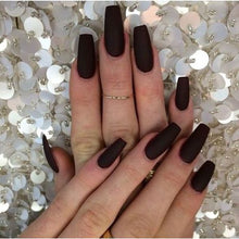 Load image into Gallery viewer, Dark Brown False Nails - 100 Pieces
