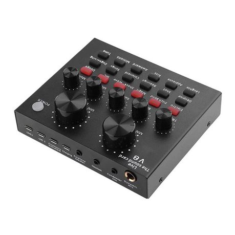 DW V8 Sound Card for Smart Devices PC Live Sound - Black Buy Online in Zimbabwe thedailysale.shop