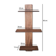 Load image into Gallery viewer, db Creative - Triplet Wall Display Shelf (Walnut)
