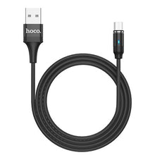 Load image into Gallery viewer, Hoco U76 Fresh Magnetic Charging Cable for Micro USB - Black
