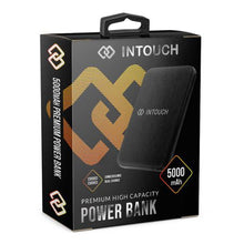 Load image into Gallery viewer, Intouch Black Powerbank 5000 Mah Black Ultra Slim
