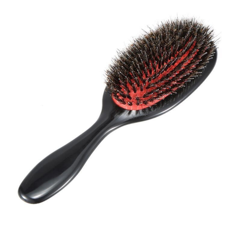 Boar & Nylon Bristle Brush Wet/Dry Hair Smooth Massage Detangling