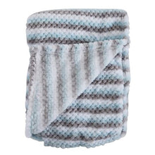 Load image into Gallery viewer, Honey Hive Fleece Blanket - Blue
