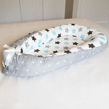 Load image into Gallery viewer, Mamakids Portable Baby Nest and Co-Sleeper - Blue Stars
