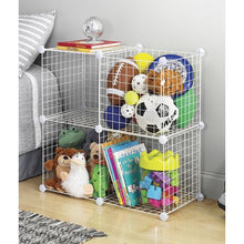 Load image into Gallery viewer, Wire Convenient Cube Cabinet - White - 4 Piece
