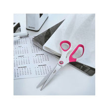 Load image into Gallery viewer, Leitz: Titanium Coated S/Steel Paper/Fabric Scissor - Pink Soft Grip
