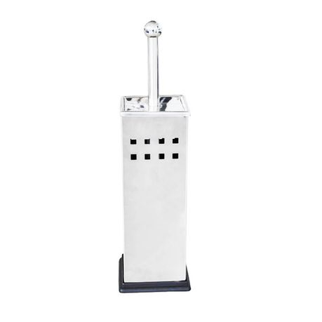 Stainless Steel Square Toilet Brush Anti-Splash Design with Holder Buy Online in Zimbabwe thedailysale.shop