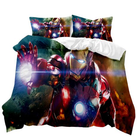 Iron Man 3D Printed Double Bed Duvet Cover Set Buy Online in Zimbabwe thedailysale.shop