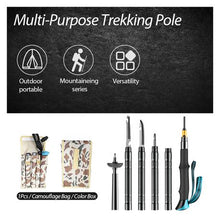 Load image into Gallery viewer, GagaFast Collapsible Multi-functional Tactical Trekking Pole Walking Stick
