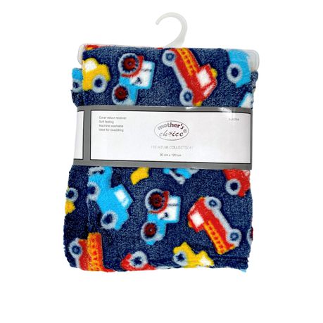 Infants Cutwork Fleece Receiver - Cars