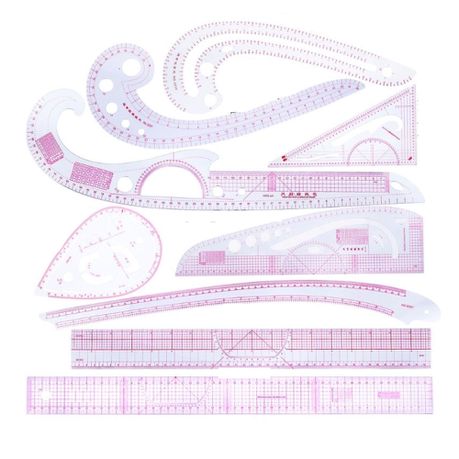 Sewing French Curve Ruler Measure Dressmaking 9Pc Buy Online in Zimbabwe thedailysale.shop