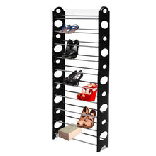 Load image into Gallery viewer, Fine Living - 10 Tier Shoe Rack - Black
