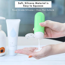 Load image into Gallery viewer, Dewy - Leakproof Silicone Travel Bottles for Toiletries (4 x 89ml, Multi)
